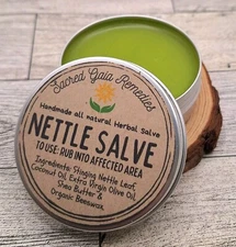 Stinging Nettle Salve, For Inflammation, Gout Pain, Eczema, Extra-strength, Balm