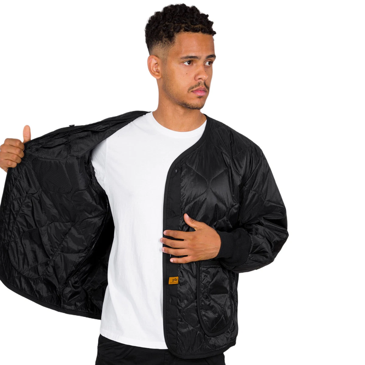 Alpha Industries Mens Jacket ALS Liner for M 65 Field Jacket Nylon olive black