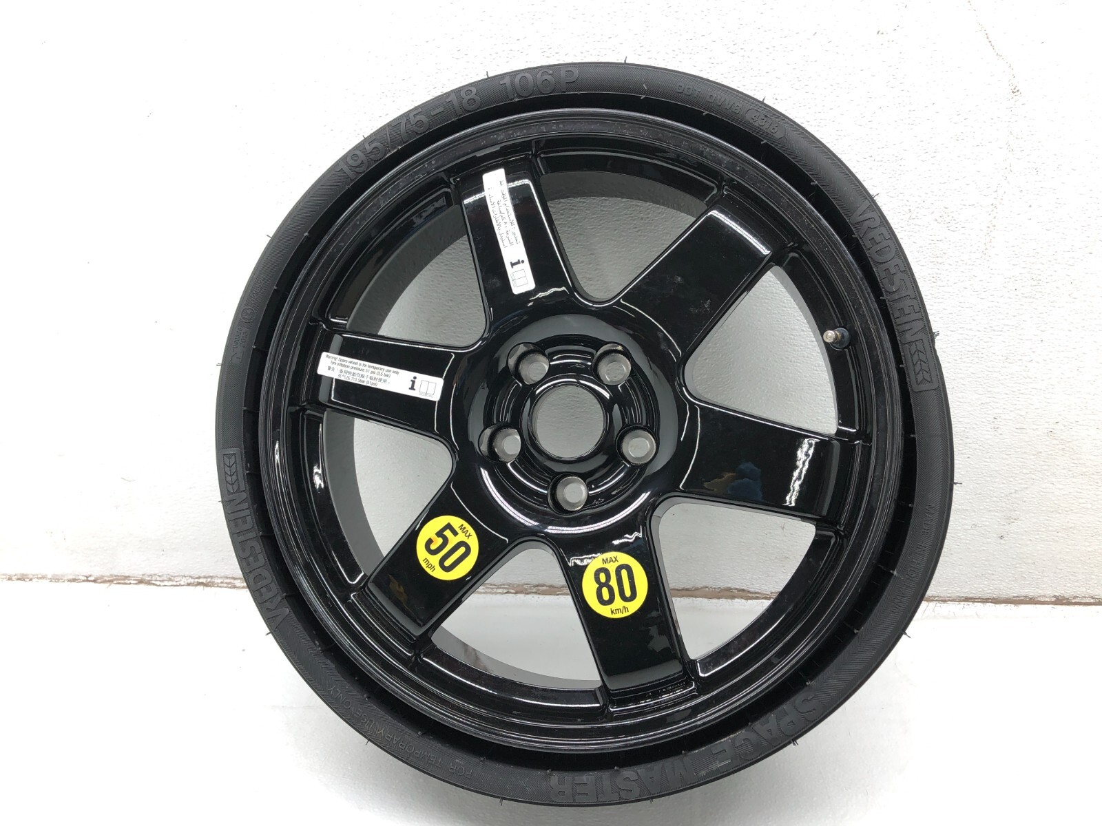 2017-2023 MASERATI LEVANTE S SPARE TIRE WHEEL RIM 18'' W/ JACK OEM.