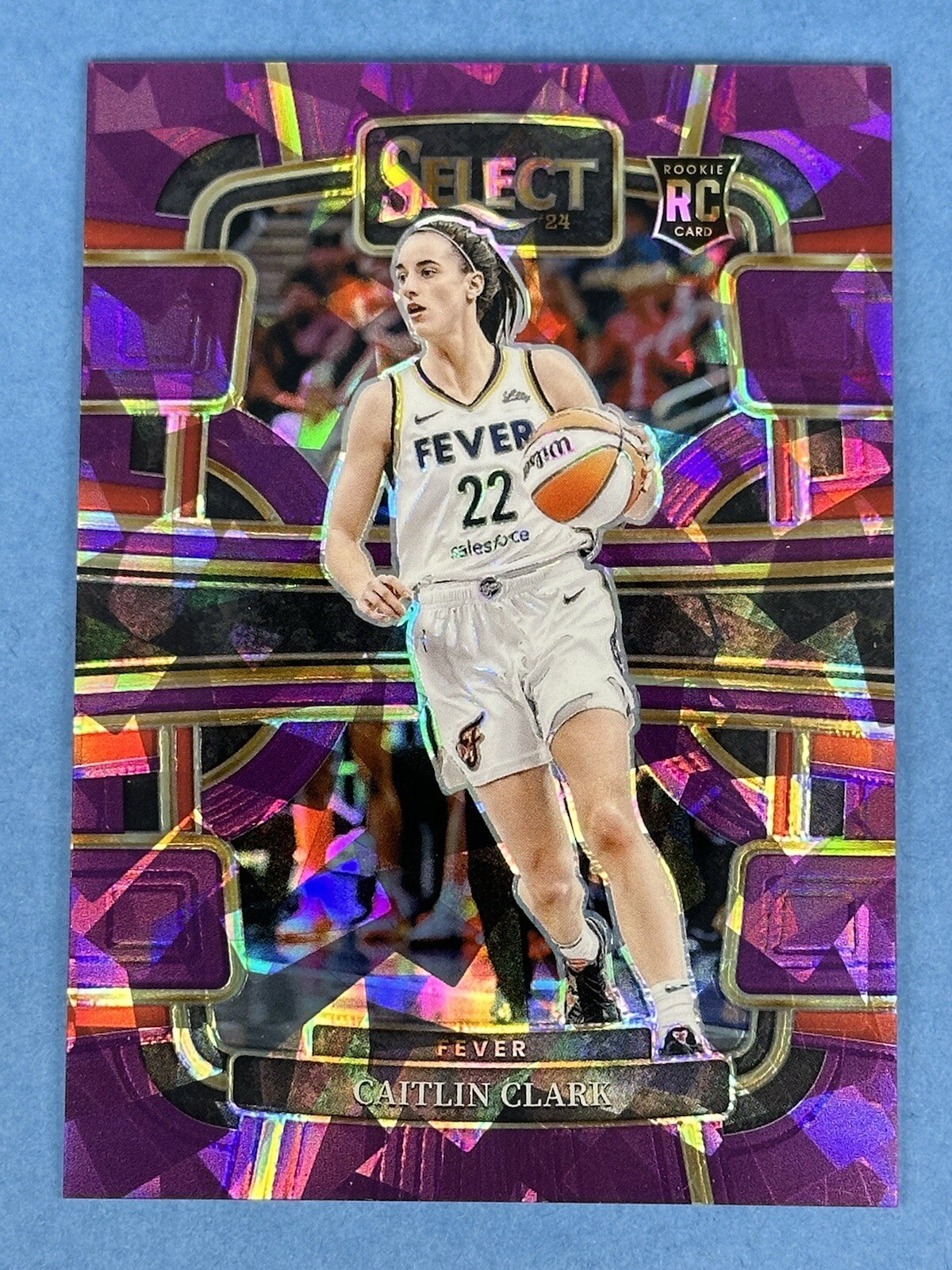 2024 Panini Select WNBA #72 Caitlin Clark Purple Ice