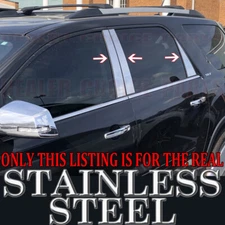 2007-2011 2012 2013 2014 2015 2016 GMC Acadia STAINLESS STEEL 6pc Pillar Posts