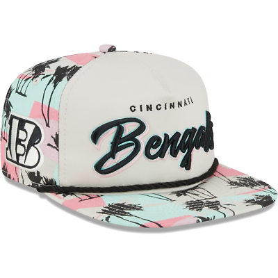 Cincinnati Bengals New Era Retro Beachin 9FIFTY Snapback Hat Men&