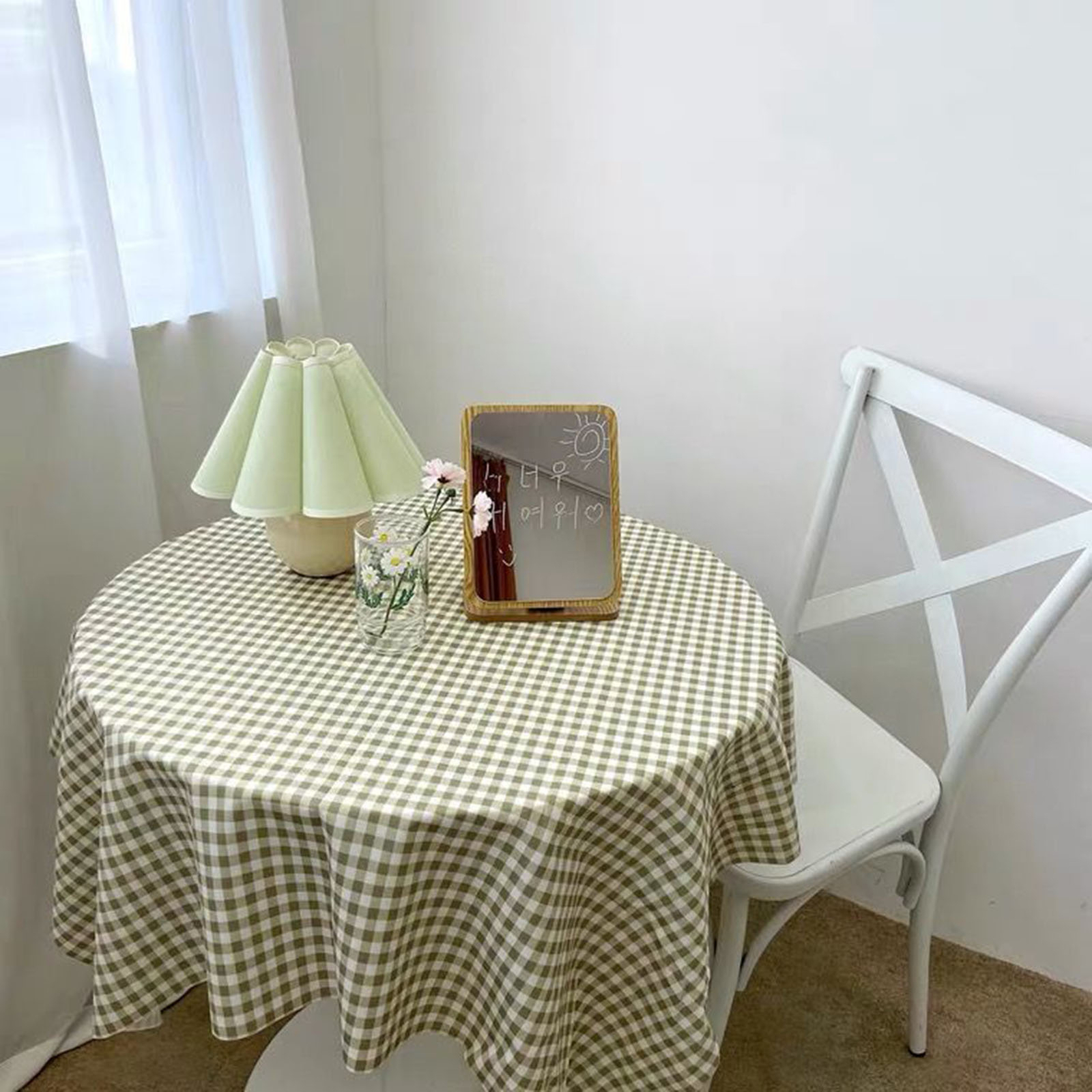 Highquality Tablecloth Decorative Checkerboard Set for Home