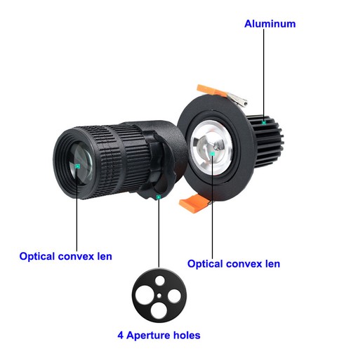 COB LED Ceiling Light Fixture Rotatable Picture Lamp Zoomable Aperture Spotlight - Picture 8 of 29