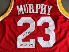 Calvin Murphy Signed Jersey Houston Rockets JSA Authenticated Inscription HOF 93