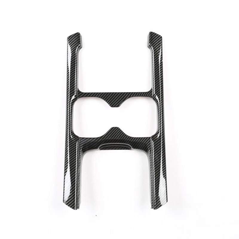 Marco de ajuste de cubierta de portavasos de agua de fibra de carbono para Honda CR-V CRV 5º 2017-2020 Foto 3 de 4