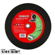 DIABLO DBD100093L01C 10" x 3/32" x 5/8" Masonry Cut-Off Disc