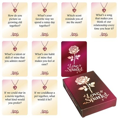 Couples Card Game 50-Sheet Romantic Interactive Intimate Ideas Couples