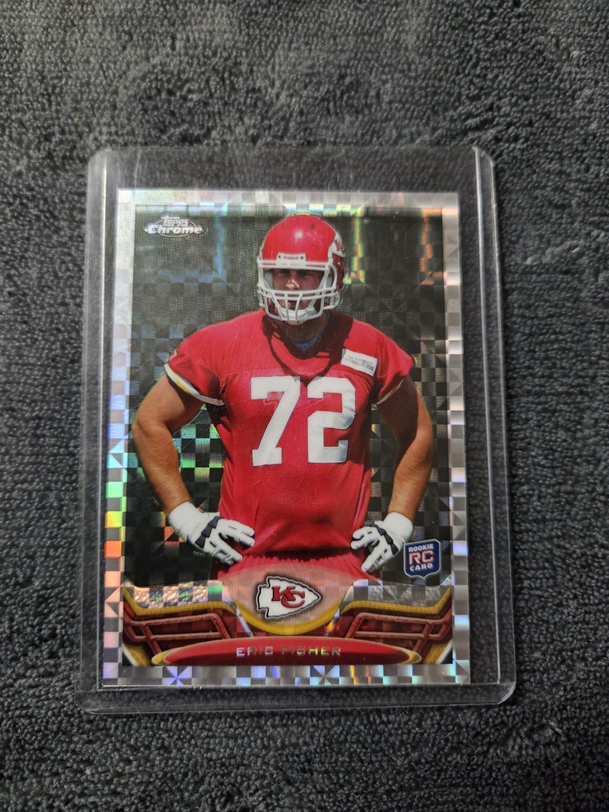 Eric Fisher 2013 Topps Chrome X Factor Refractor Rookie Card