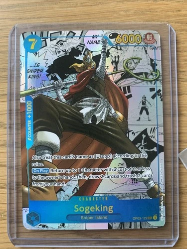 One Piece English OP03-122 Sogeking Manga Alternate Art