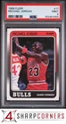 1988 FLEER #17 MICHAEL JORDAN BULLS HOF PSA 9