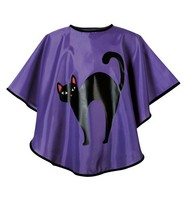 Fasching Halloween Umhang Cape Hexe Kitty Katze 104 - 116