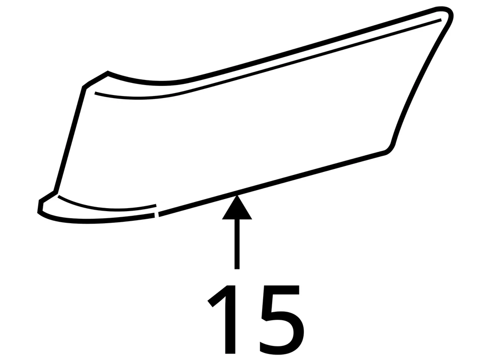 SE ADAPTA A PONTIAC MONTANA MOLDING RR BPR FASCIA UPR 2005-2006 12336008 - NUEVO OEM Foto 3 de 3