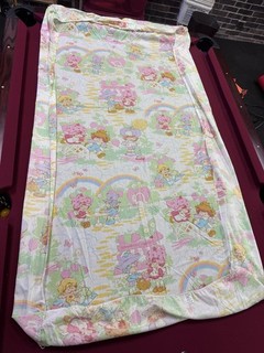 Vintage 1980s Strawberry Shortcake Fitted Sheet Twin