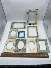 Souvenir Magnets Mixed Lot Lot Of 9 Picture Frames Various Sizes