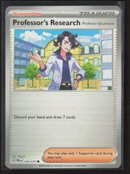 Professor's Research (Professor Sycamore) - 125/131 - Prismatic Evolutions - Poke Ball Pattern