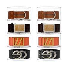 Belt Organizer, Acrylic 8 Layers Belt Case Storage Holder and Display for Acc...