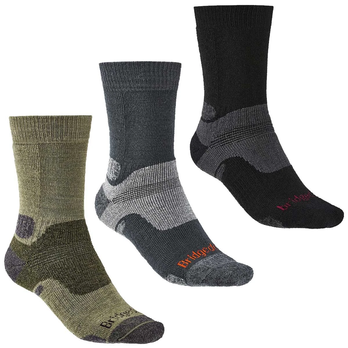 Bridgedale Mens Hike Midweight Merino Wool Boot Sock Walking Hiking Sports