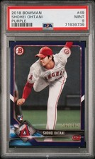 2018 BOWMAN PURPLE #49 SHOHEI OHTANI ROOKIE RC /250 PSA 9 (HIGHEST GRADE)