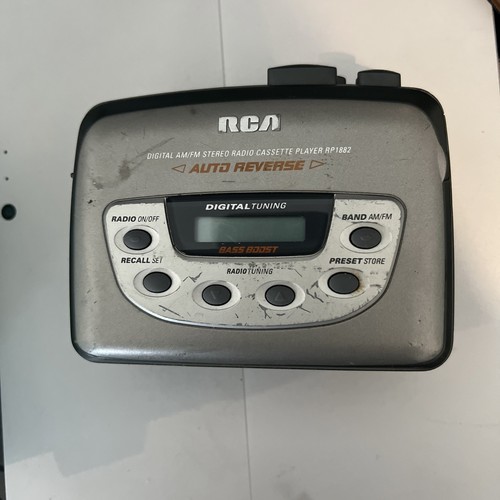 RCA RP-1882A Vintage Digital AM/FM Stereo Radio Reverse Cassette Player Tested