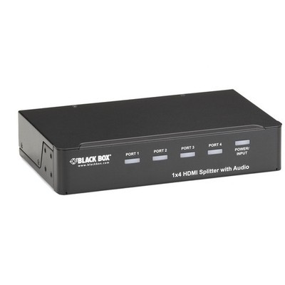 Black Box 1 x 4 HDMI Splitter with Audio AVSPHDMI1X4