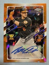 2021 Topps Chrome Update Sapphire Ryan Mountcastle Auto /25 Orange RC Orioles🔥
