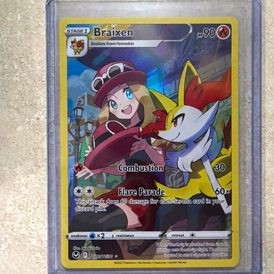 The Pokémon Company Braixen TG01/TG30 Silver Tempest TG Full Art Holo (EN)