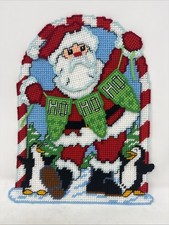 Santa Needlepoint Christmas Wall Decoration