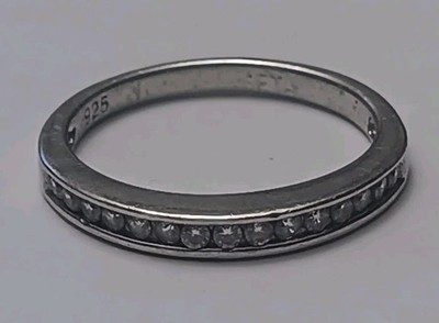 Vintage SETA Sterling Size 7 Cz Ring 925 Silver Tested