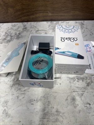 SCRIB3D P1 3D Printing Pen -II w/Display - 3D Pen + 4 Starter Colors- Open Box