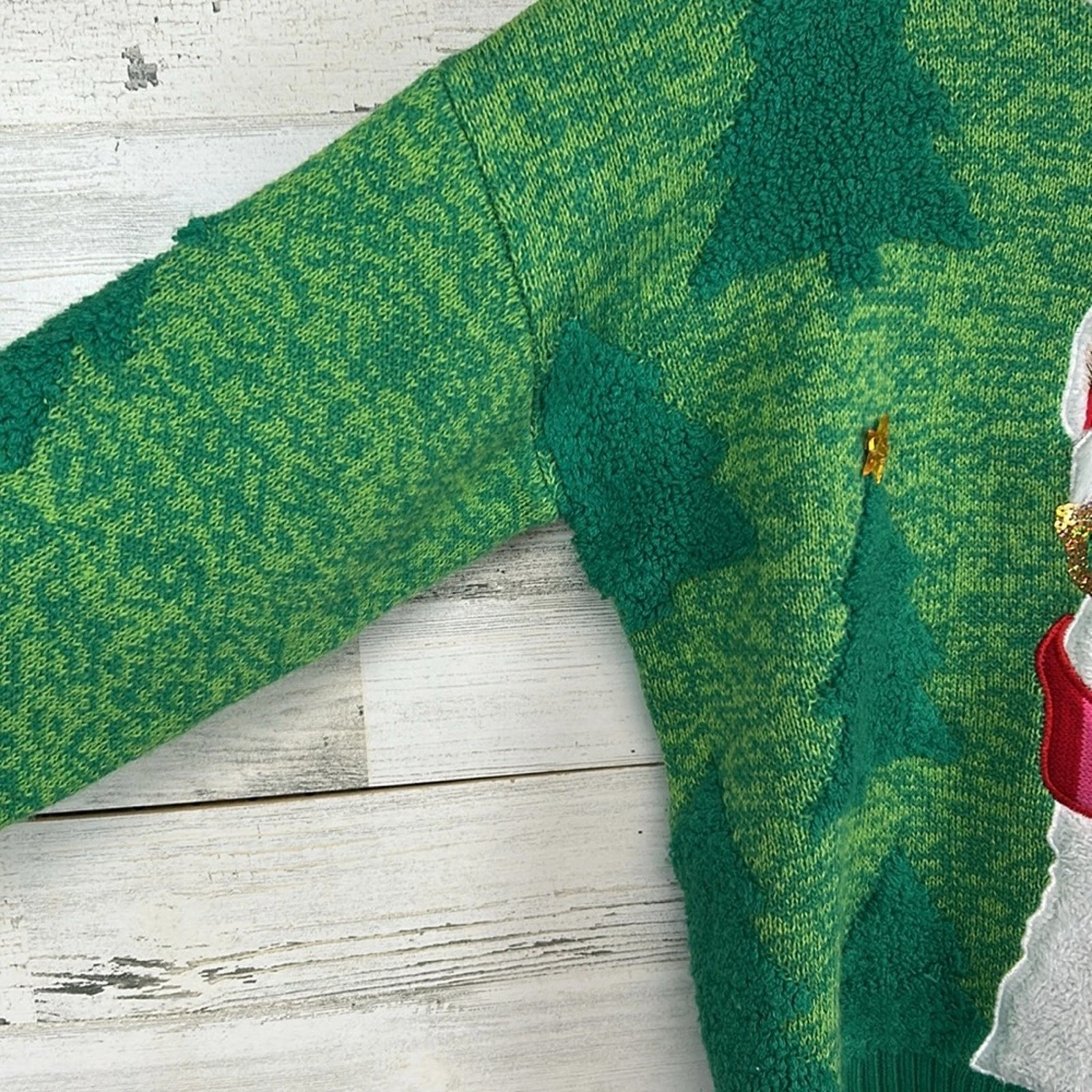 33 Degrees Ugly Christmas Xmas Sweater Llama Glasses Oversized Women’s Size L