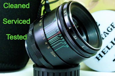 Famous Helios 44-2 f2 58mm - gereinigte/gewartete/restaurierte Adapter vorhanden