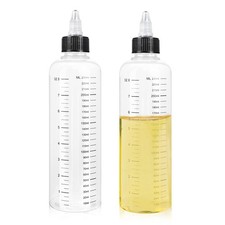 2 Pack Applicator Bottle for Hair 8.8 Ounce Oil Plastic 8.5oz
