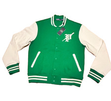 Polo Ralph Lauren Men  s P Fleece Varsity Letterman Green Jacket Size Small