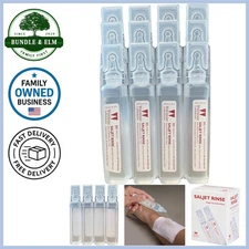 Wound Rinse Sterile Saline Solution 12 Pack for First Aid and Wound Care