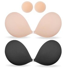 Mitaloo Seamless Adhesive Bra Sticky Strapless Invisible Push Up Bras Silicone