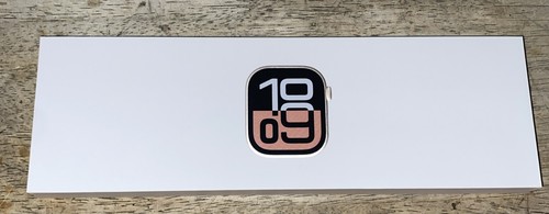 Apple Watch Series 10 46mm GPS Rose Gold Case w Light Blush Band M/L MWWU3LW/A - Photo 2 sur 14