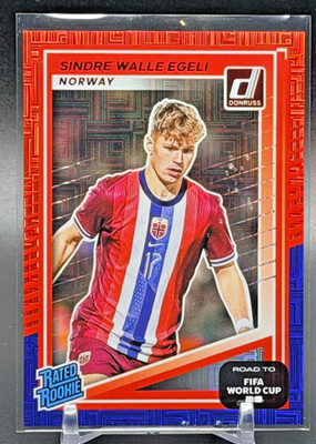 2025-6 Donruss FIFA World Cup Sindre Walle Egeli Red & Blue Maze Prizm #223 RC