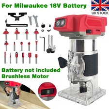 Cordless Router 30000RPM Hand Router with Trimmer Base & 5 Variable Speeds HOT