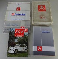Cartella di Bordo + Manuale Uso e Manutenzione Citroen 2 CV6 Anatra Anno 1990