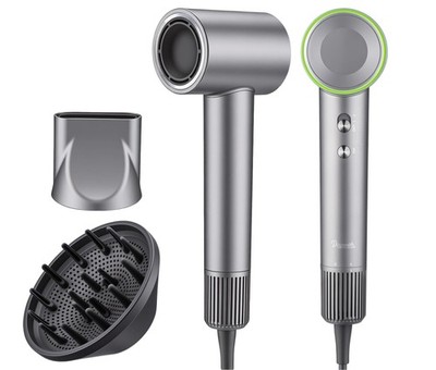 High Speed Ionic Hair Dryer, 160,000 RPM Brushless Motor for Fast Drying, 3.7...