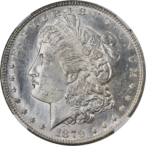 1879-S Rev 78 Morgan Silver Dollar NGC MS63 Blast White Superb Eye Appeal