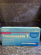 Amazon Basic Care Tioconazole Ointment 6.5 Percent, Vaginal Antifungal, 1-Dose