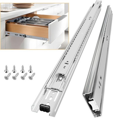 AOLISHENG Schubladenführungen 600 mm 45 kg Tragkraft Kugellager Vollauszug