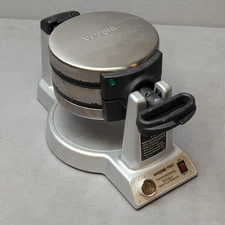 Waring Pro Professional Double Waffle Maker Model WMK600 Belgian Waffle Flips
