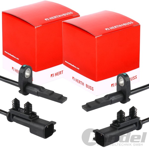 2X Herth+Buss ABS-SENSOR Raddrehzahl Hinten Links+Rechts Passend FüR Tesla Model-image