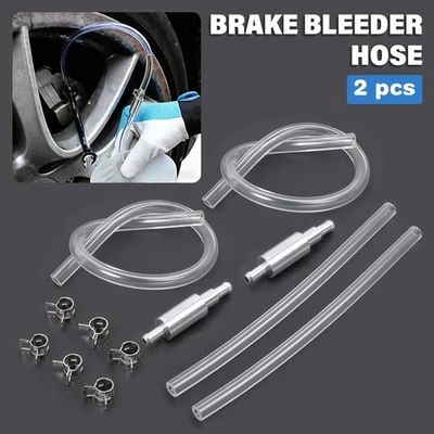 Car Motorcycle Clutch Brake Bleeder Hose Tube Bleeding Tool One Way Valve Kit UK