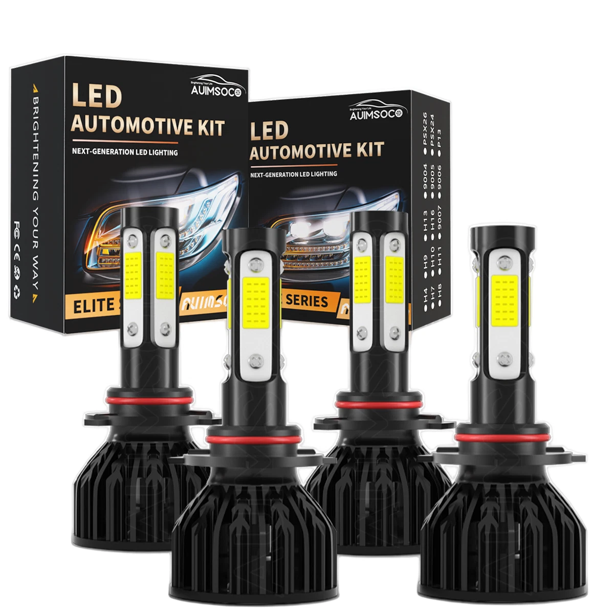 For Chevrolet Malibu 2016 2017 2018 LED Headlight Combo Kit 4pcs Hi+Lo Bulbs