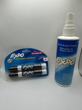 Expo Dry Erase Marker/Whiteboard Cleaner Bundle NEW