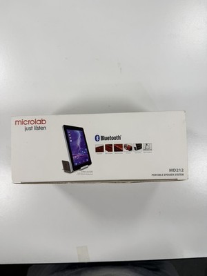 Microlab MD212 Wireless Bluetooth Portable Stereo Speaker Red New in Box